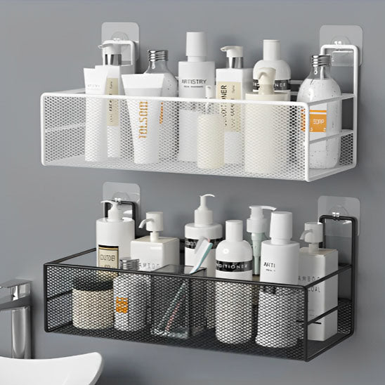 etagere salle de bain murale double support produits