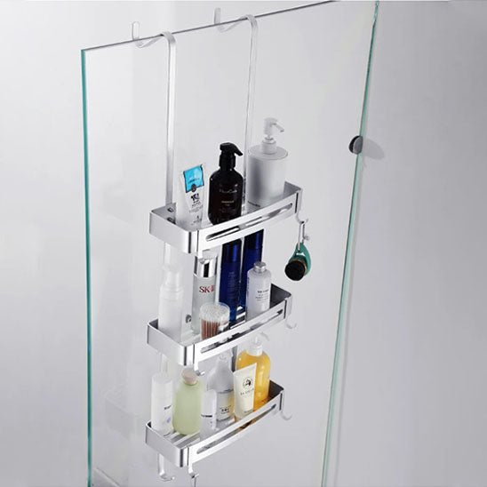 etagere suspendue douche trois niveaux