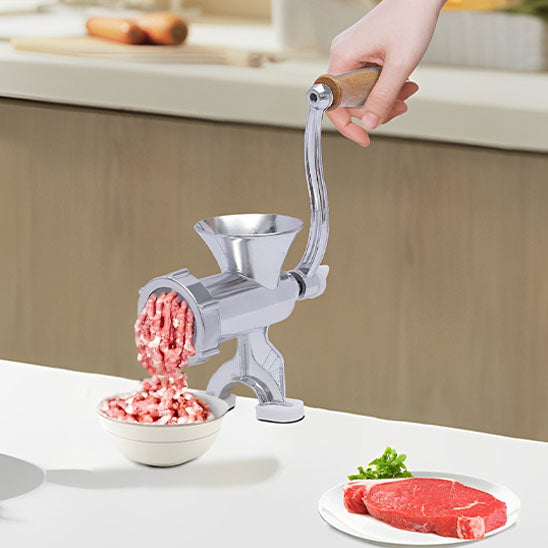 hachoir a viande cuisine manche bois viande fraiche