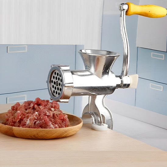 hachoir a viande cuisine mecanique manche jaune