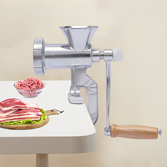 hachoir a viande manuel morceaux viande fraiche cuisine