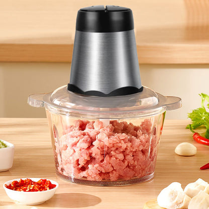 hachoir electrique inox bol verre viande hachee cuisine