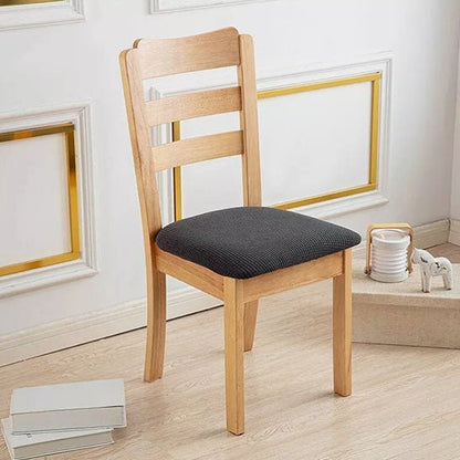 housse de chaise bois assise tissu noir