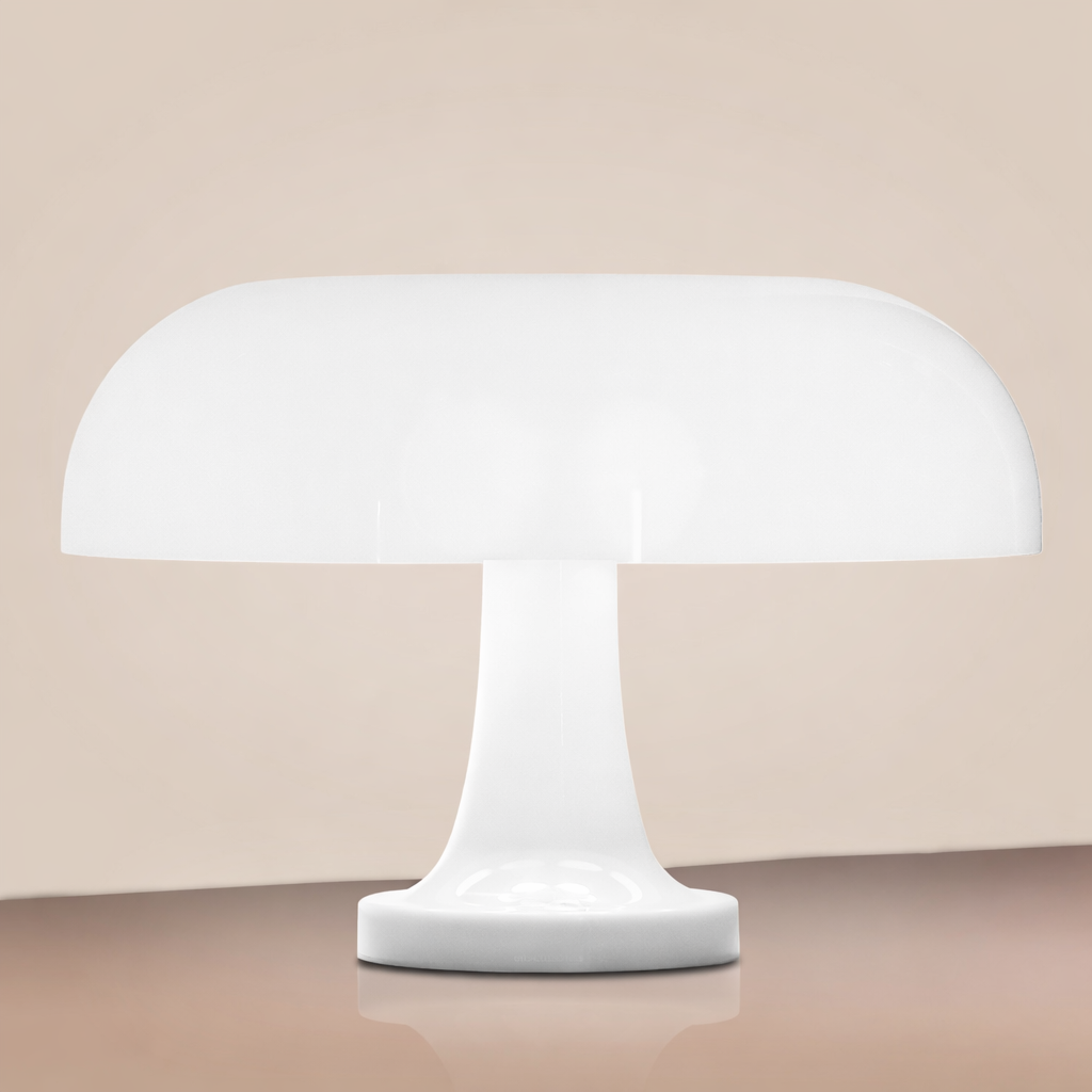 lampe champignon blanche minimaliste pour chambre moderne