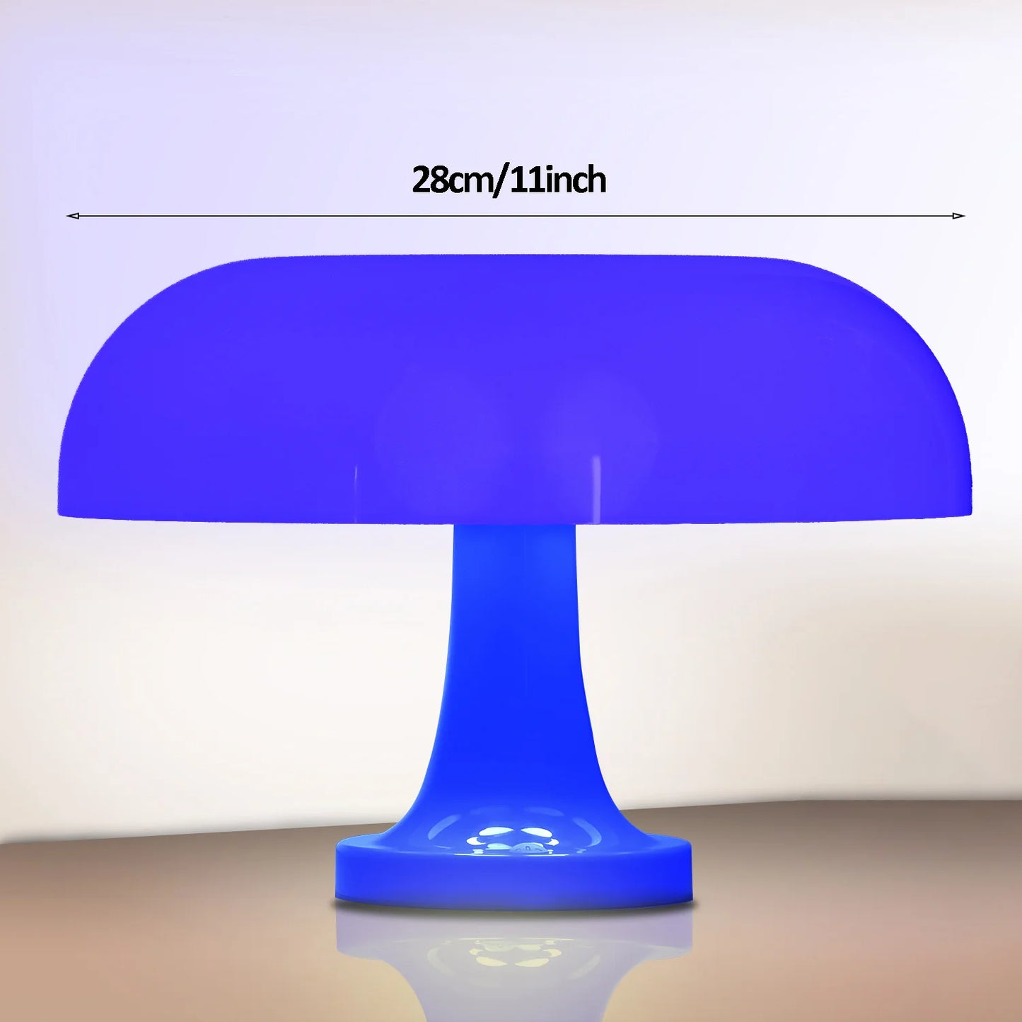 lampe champignon bleue minimaliste pour chambre moderne