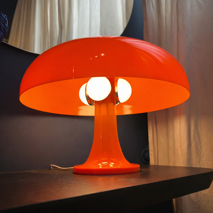 lampe champignon de chevet design moderne orange