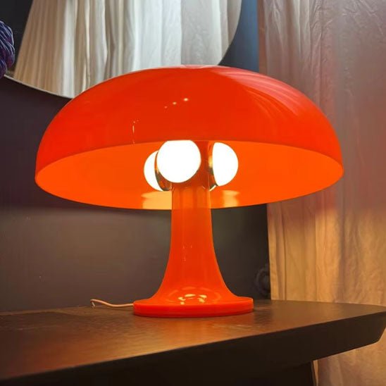 lampe champignon orange design moderne