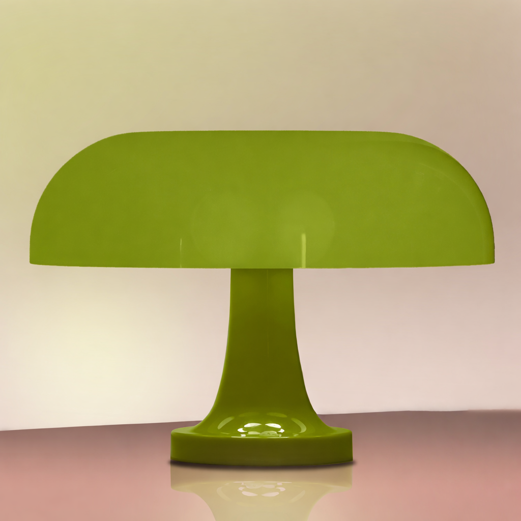 lampe de chevet design champignon couleur verte