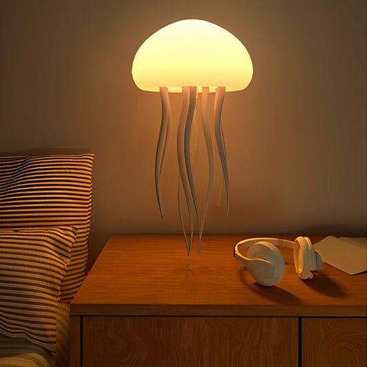 lampe de chevet design meduse allumee