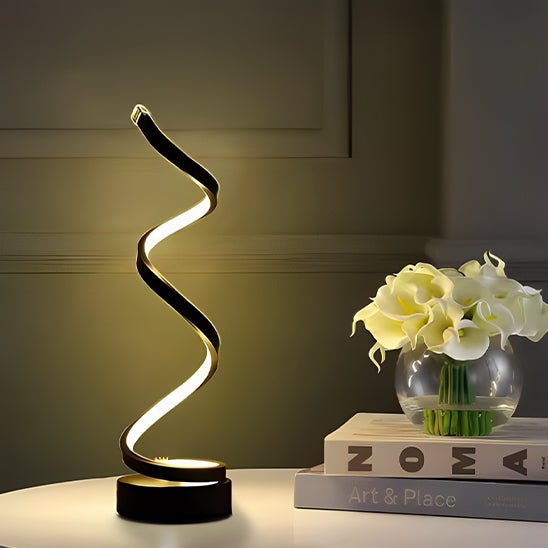 lampe de chevet led spirale decoration interieure
