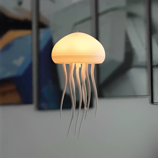 lampe de chevet suspension lumineuse meduse design