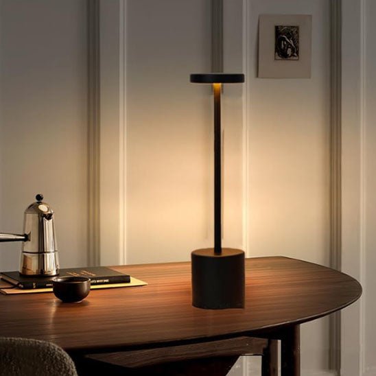 lampe de table bureau design noir led