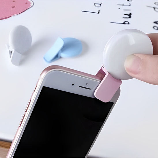 mini anneau lumineux portable pour telephone