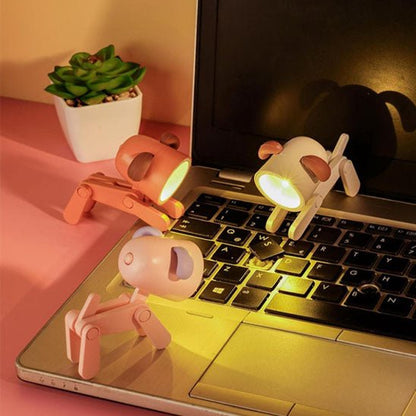 mini lampe de bureau chien led 