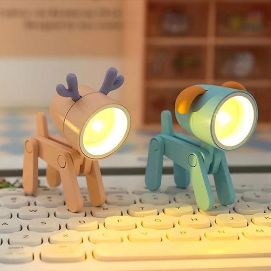 mini lampe de bureau led chien 