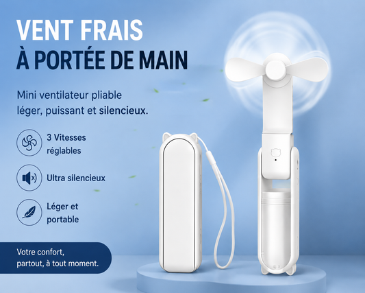 mini ventilateur portable rechargeable usb