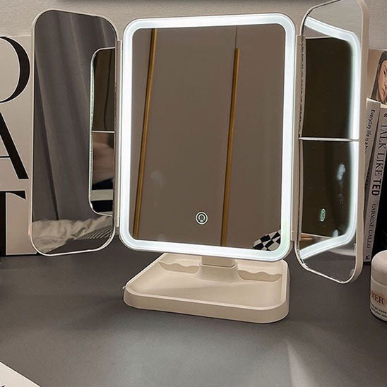 miroir pour maquillage avec eclairage blanc