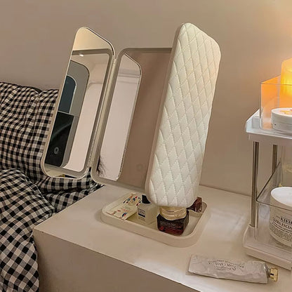 miroir pour maquillage table compact rangement