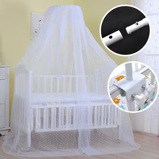 moustiquaire de lit ciel de lit bebe blanc