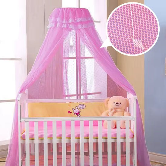 moustiquaire de lit voile bebe rose