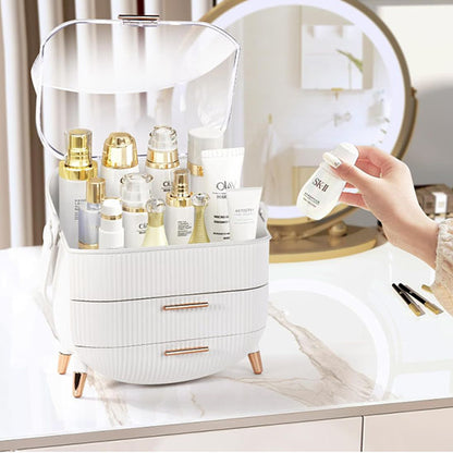 organisateur de maquillage luxueux rangement cosmetiques