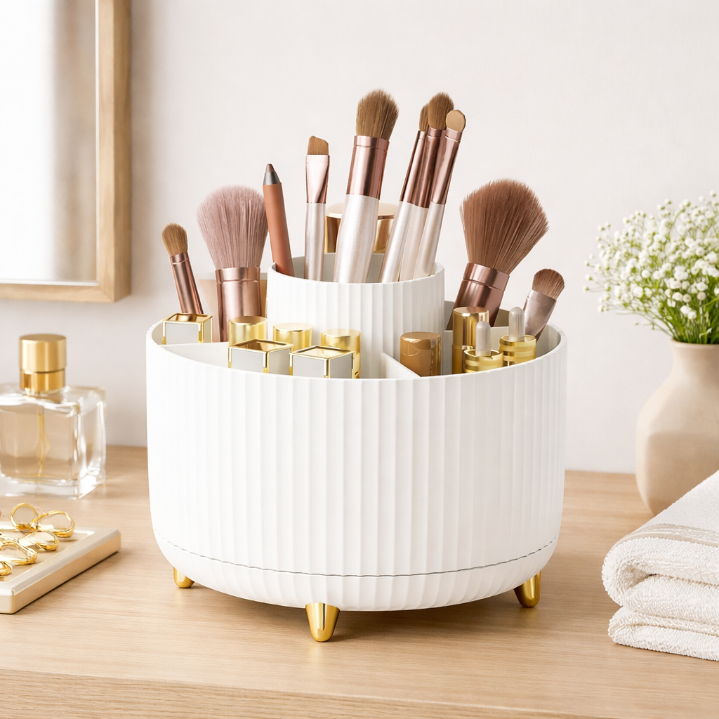 organisateur maquillage design avec rangement multifonction