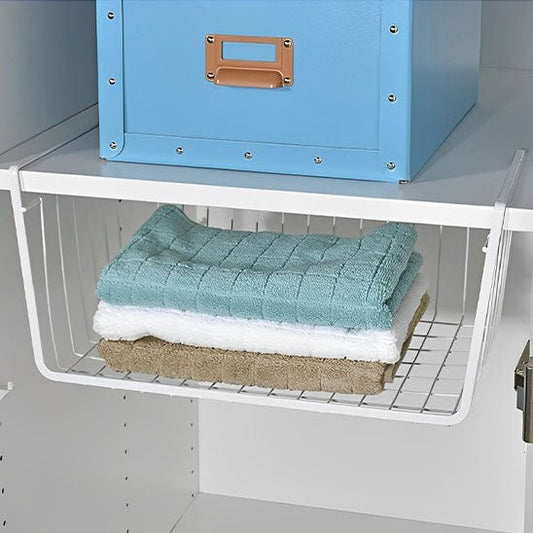 panier de rangement sous etagere