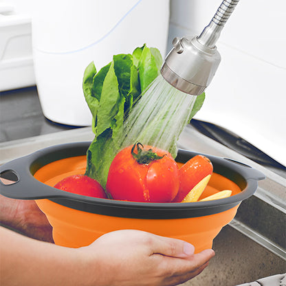 passoire pliable orange grise legumes rincage cuisine