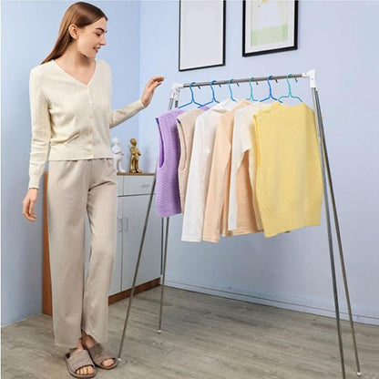 portant vetement metal pastel femme