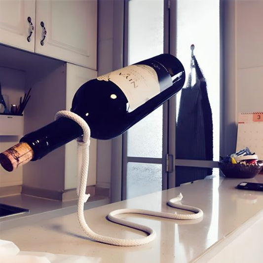 porte bouteille vin corde magique