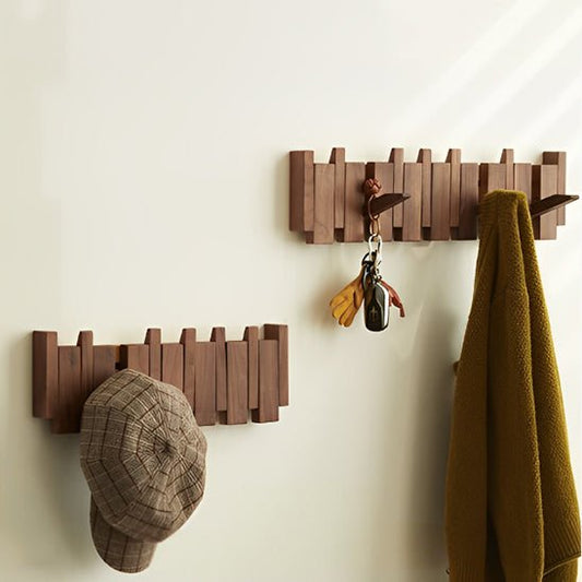 porte manteau bois mural modulable design