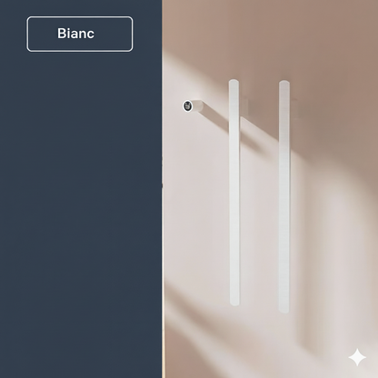 porte serviette double barres blanches verticales porte serviette salle de bain