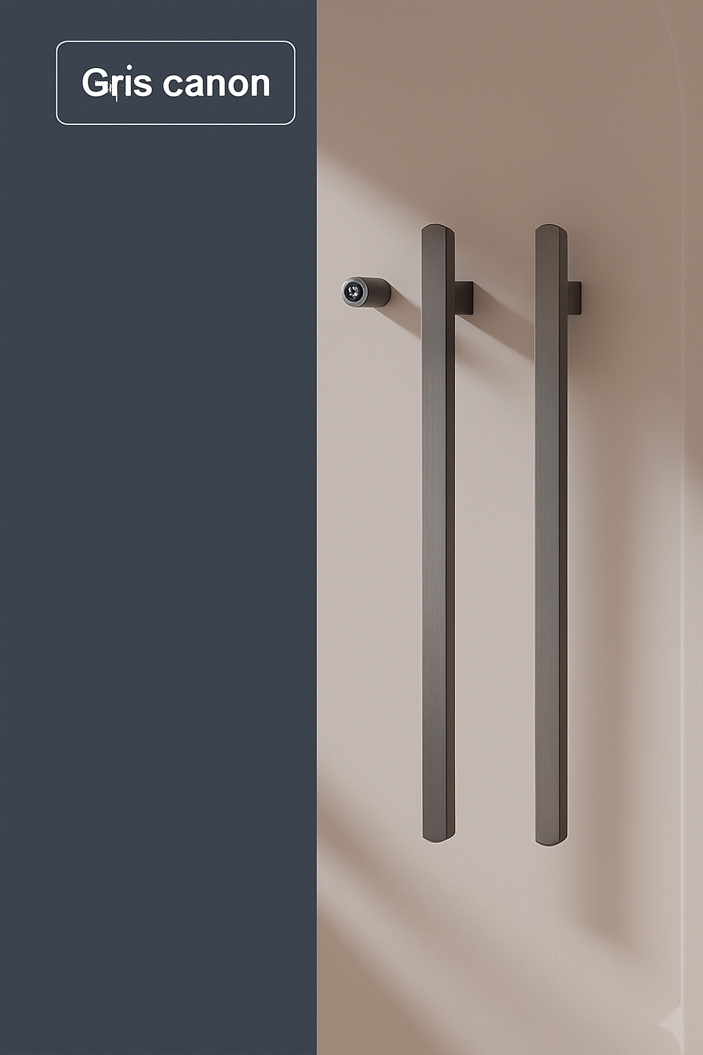 porte serviette double barres gris canon porte serviette salle de bain