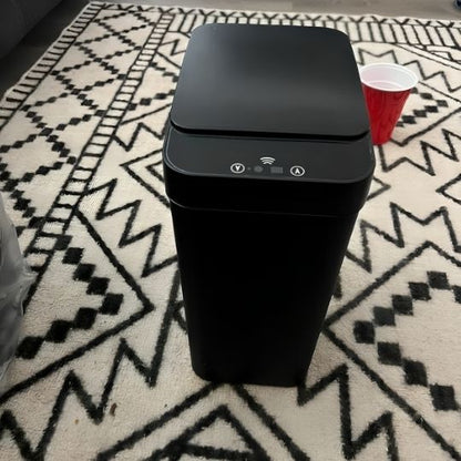 poubelle de cuisine automatique noire capteur