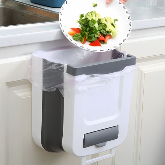 poubelle sous evier pliable de cuisine pour dechets alimentaires