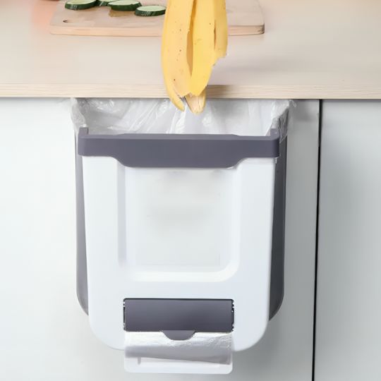 poubelle sous evier pliable de cuisine pour epluchures