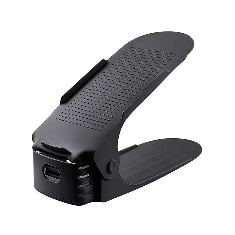 rangement chaussures support gain espace plastique black