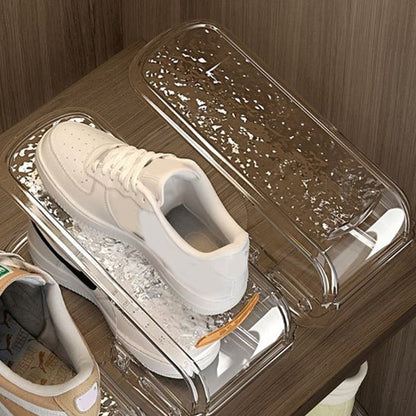 rangement chaussures transparent antipoussiere organisation