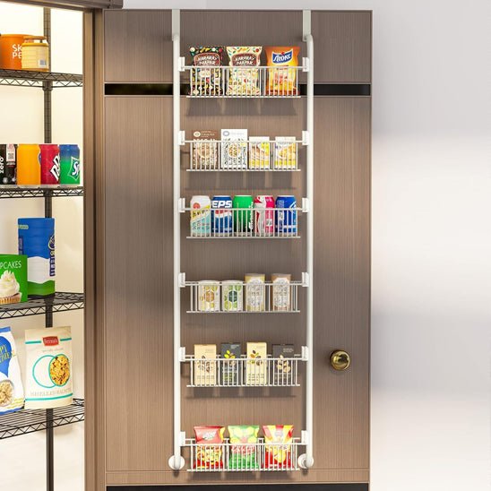 rangement cuisine suspendu porte blanc cuisine