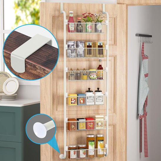 rangement cuisine suspendu porte blanc cuisine