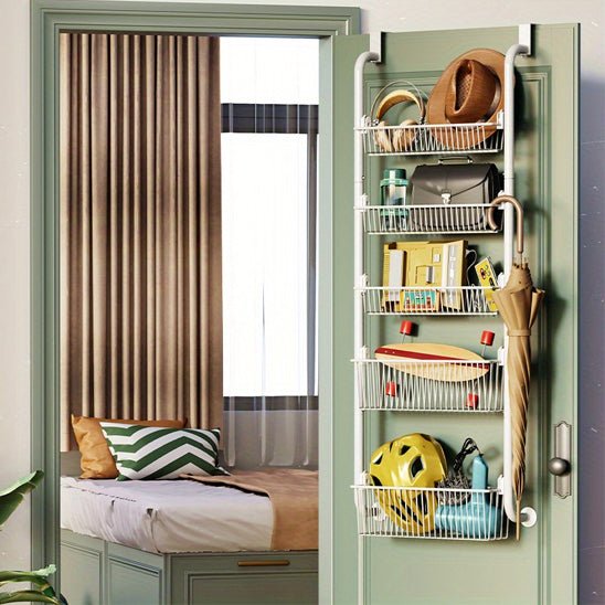 rangement cuisine suspendu porte blanc multifonction