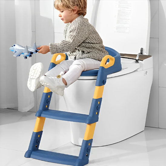 reducteur de toilette portatif avec escabeau enfant