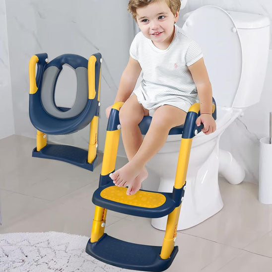 reducteur de toilette securise bleu jaune enfant
