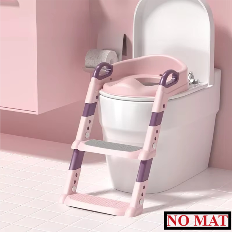 reducteur de toilette securise fille escabeau rose