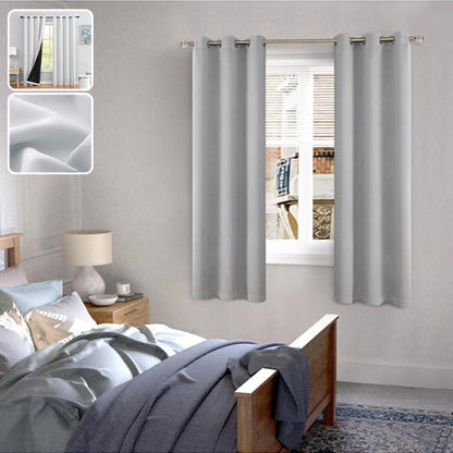 rideau occultant thermique gris clair chambre coucher