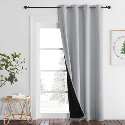 rideau occultant thermique gris salon