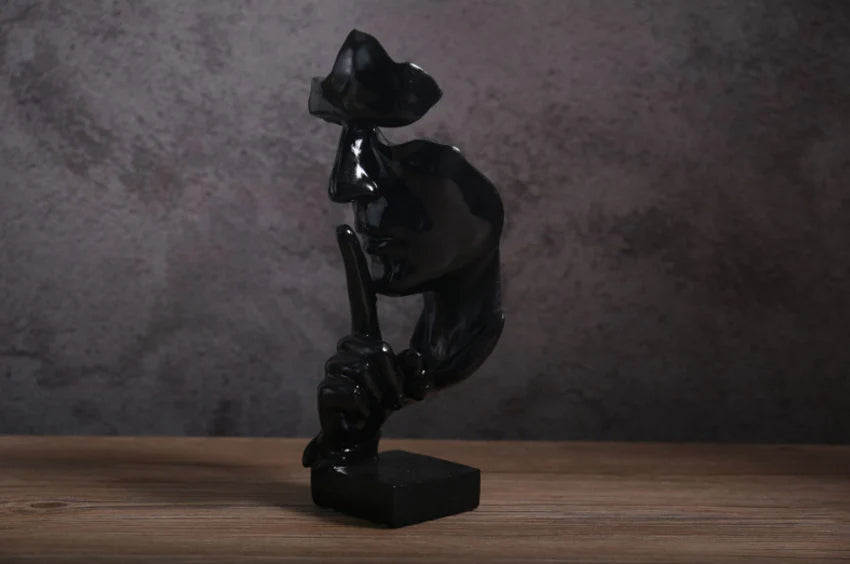 sculpture figure noire