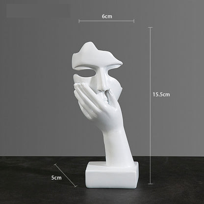 sculpture moitie blanc