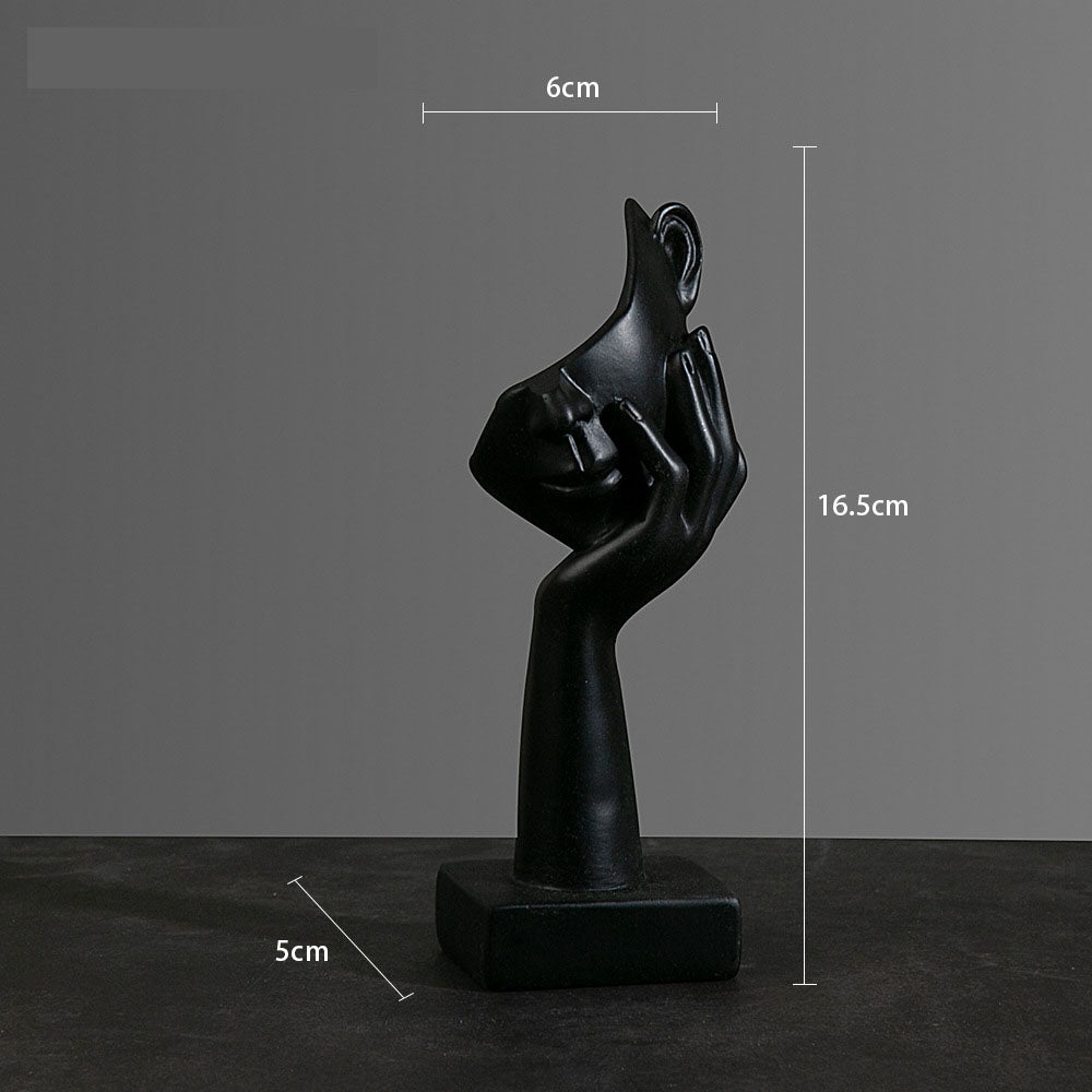 sculpture moitie noir 16.5