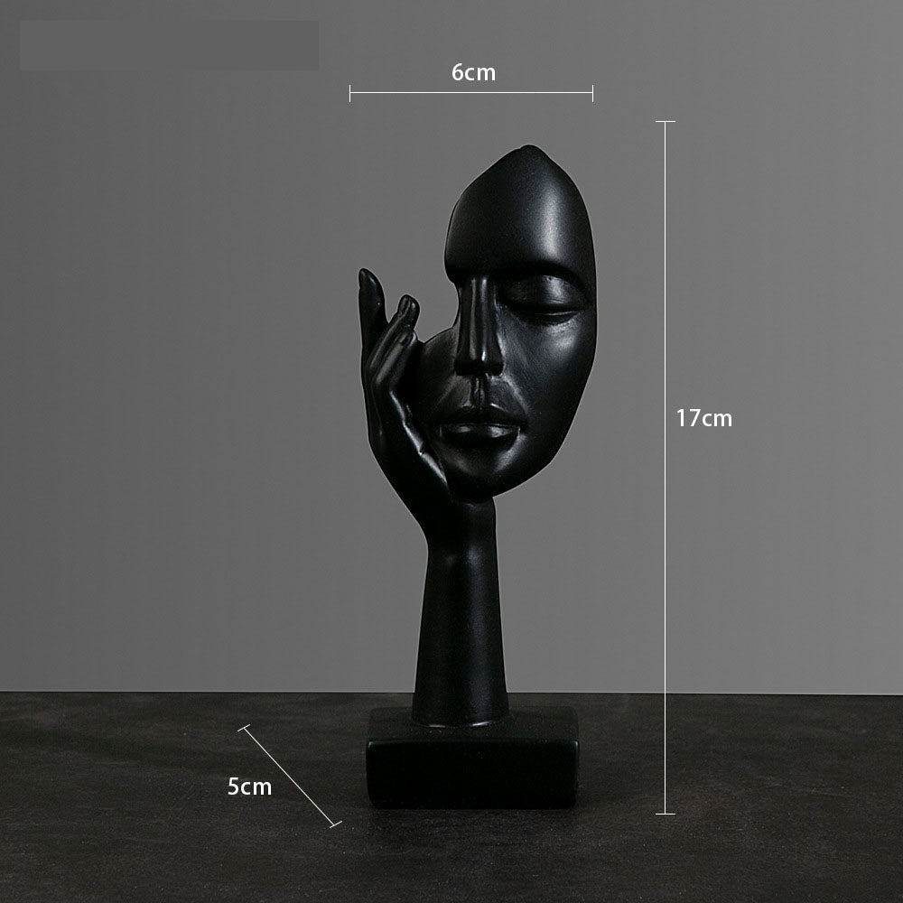 sculpture visage noir 17